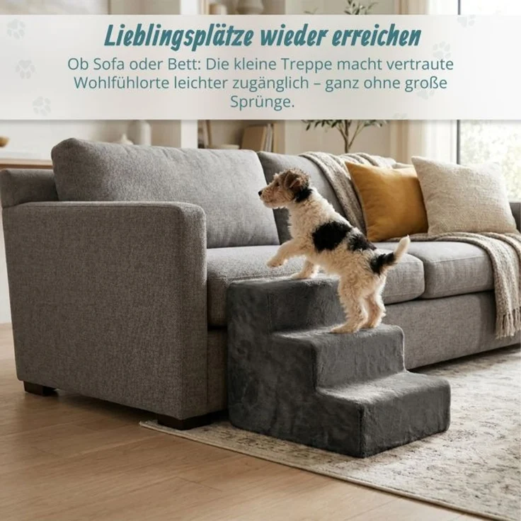 Relaxdays Hundetreppe mit 3 Stufen – Bild 2