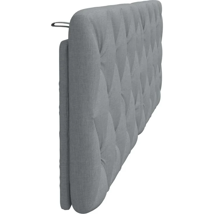 vidaXL Kopfteil-Kissen Hellgrau 160 cm Stoff Grau – Bild 4
