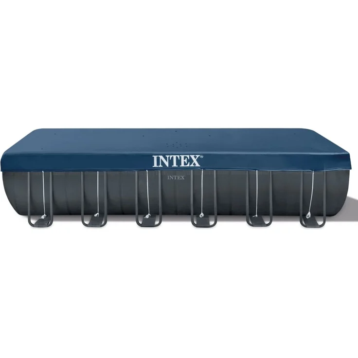 Intex 'Frame Swimming Pool Set Ultra Quadra XTR', anthrazit, 732 x 366 x 132 cm, inkl. Sandfilteranlage – Bild 5