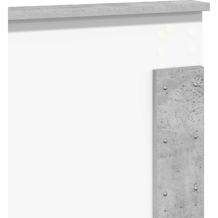 vidaXL Kopfteil Beton Grau Holzwerkstoff 90 x 138 x 3 cm – Bild 7