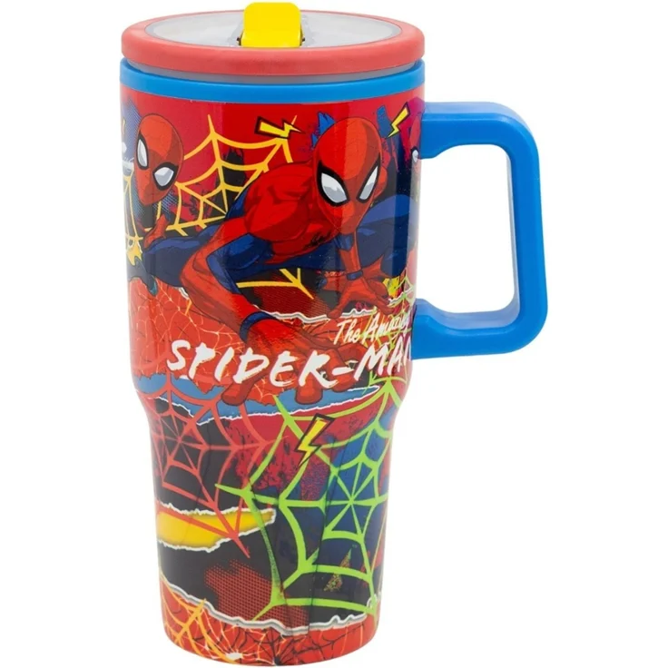 Paw Patrol Thermobecher 640 ml Edelstahl doppelwandiger Trinkbecher mit Trinkhalm – Bild 2
