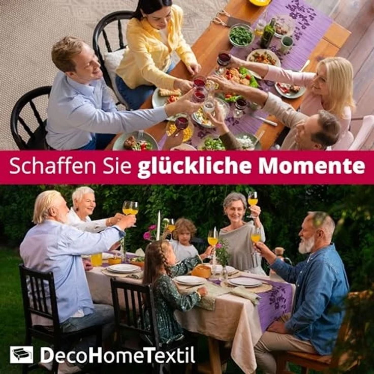 DecoHomeTextil Heimtextilmanufaktur Tischläufer Miami Tablerunner, wind- und wetterfest, UV-beständig, verrottungsfest – Bild 7