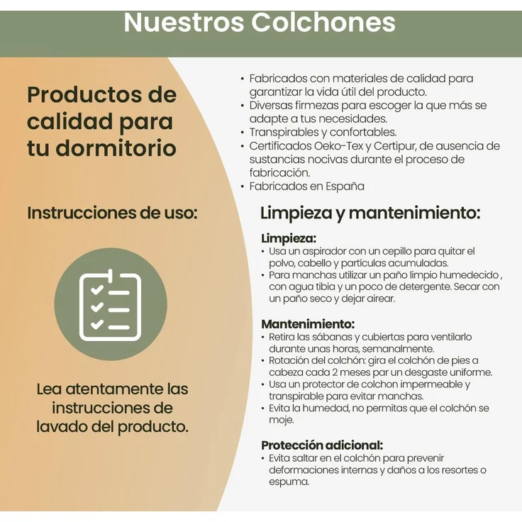 Homey Viskoelastische Matratze Serenity | Taschenfederkern | ideal für Menschen mit Rückenfarbe | Höhe 28 cm | hohe Festigkeit | milbendicht, antibakteriell und hypoallergen 105x190 cm – Bild 7