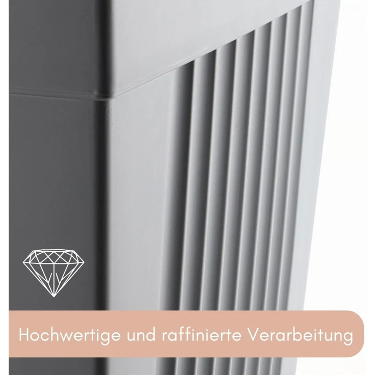 Pflanzkübel Groß Außen Pflanzkübel Pyramide Blumenkübel Groß Blumenkübel Outdoor Pflanzenkübel Rechteckig Pflanzsäule Blumentopf mit Untersetzer Wasserablauf 60 Grau – Bild 5