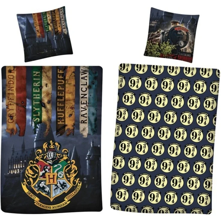Harry Potter Bettwäsche 140x200 cm + Kissenbezug 65x65 cm Baumwolle – Bild 1