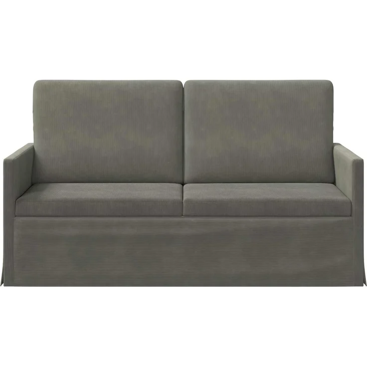 vidaXL 2-Sitzer Sofa Hellgrau 150 x 81 x 82 cm Cordstoff 42041100 – Bild 2