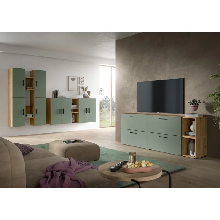 The One Wohnkombination in Smoke Green Nachbildung – Bild 6