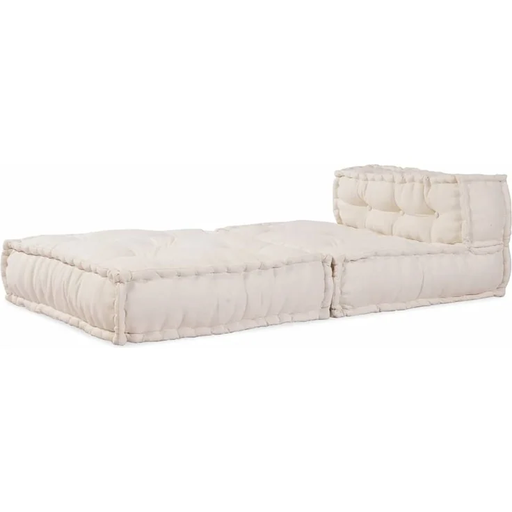 vidaXL Modulares Sofaelement Creme 70 x 70 x 54 cm Stoff 4019022 – Bild 4