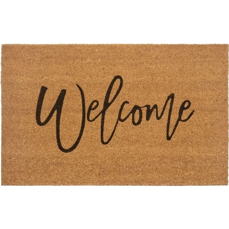 HANSE Home Fußmatte Welcome, Türmatte, rechteckig, Höhe: 15 mm, Kokos, Schmutzfangmatte, Outdoor, Rutschfest, Innen, Kokosmatte, Flur – Bild 4