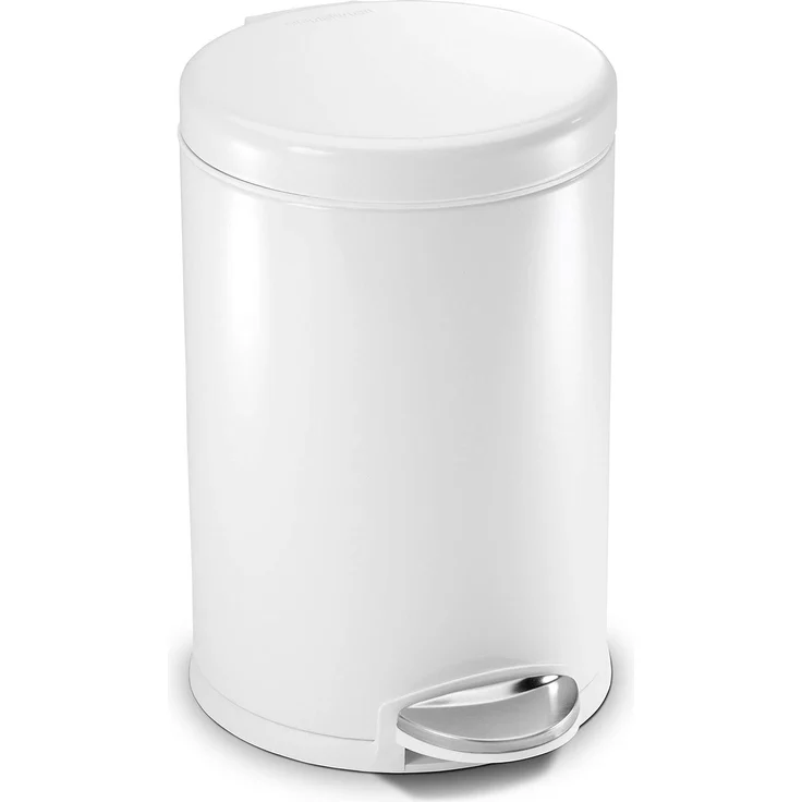 simplehuman CW1853CB 4 5 l Rund Edelstahl Weiß Terrasse 254 mm