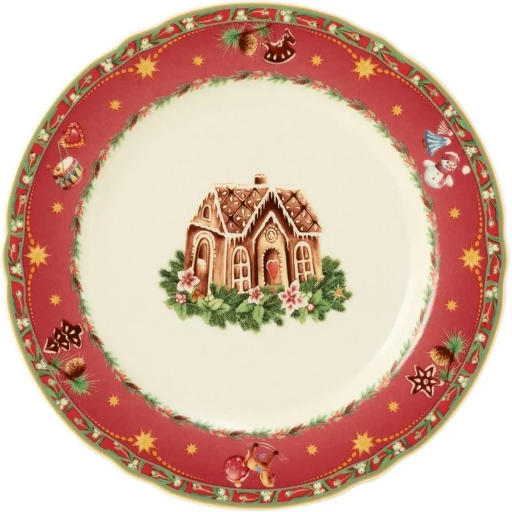 Brotteller rund 17 cm Marieluise Weihnachtsnostalgie Seltmann Weiden Brotteller - MikrowelleBackofen geeignet, Spülmaschinenfest