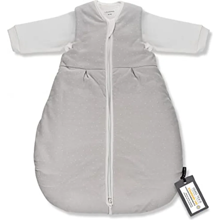LaLoona 2-tlg. Schlafsack-Set Dots, Light Taupe, Größe 62/68, für ganzjährige Nutzung mit Innenschlafsack und gefüttertem Außenschlafsack, Oeko-Tex zertifiziert – Bild 1