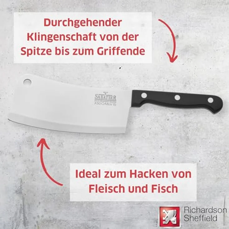 Richardson Sheffield V SABATIER Hackmesser – Bild 5