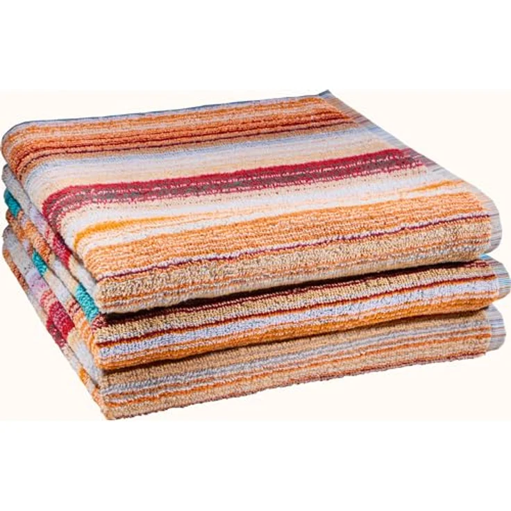 REDBEST Duschtuch Duschtuch 3er-Pack, Frottier, Walk-Frottier Streifen – Bild 3