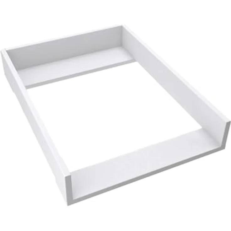 regalik Wickelaufsatz für Koppang IKEA 72x50 cm - Abnehmbar Wickeltischaufsatz für Kommode in Weiß - Abgeschlossen mit ABS Material 1mm – Bild 2