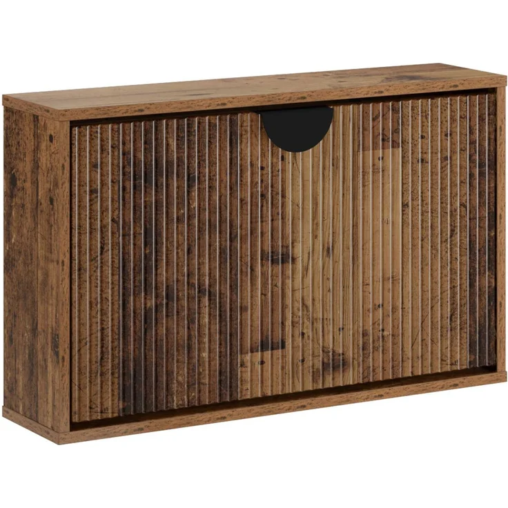 vidaXL Schuhschrank VENRAY 70 x 17 x 43 cm Holzwerkstoff Altholz 8020061 – Bild 2