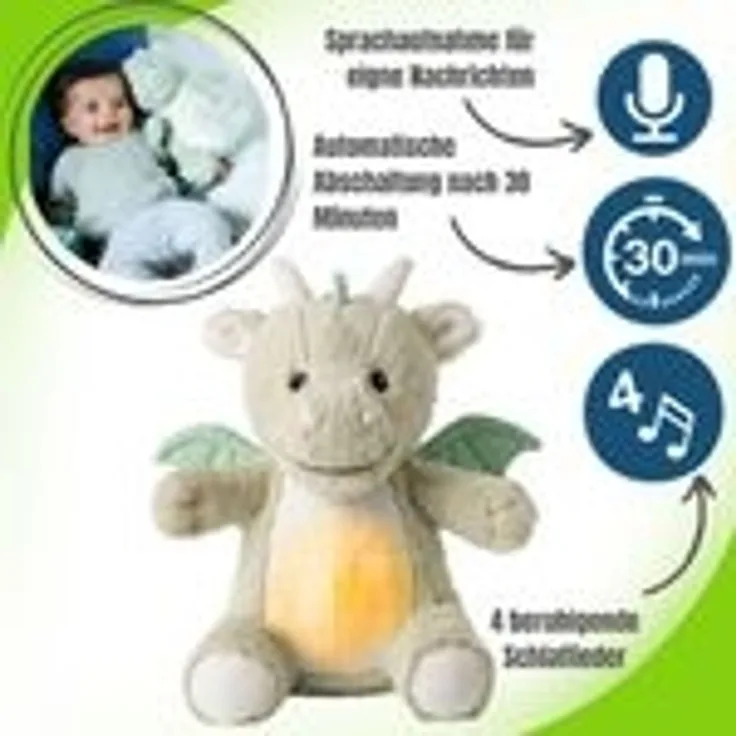 Cloud B LoveLight™ Buddies - Multisensorisches Kuscheltier Drake der Drache