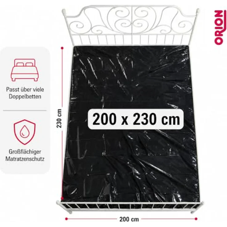 ORION Gummilaken „Accessoire Bizarre – Lack-Optik, wasserdicht, 200x230cm | Sinnliche Liebesdecke für Feuchtspiele – soft, abwischbar & diskret verpackt geliefert – Bild 5