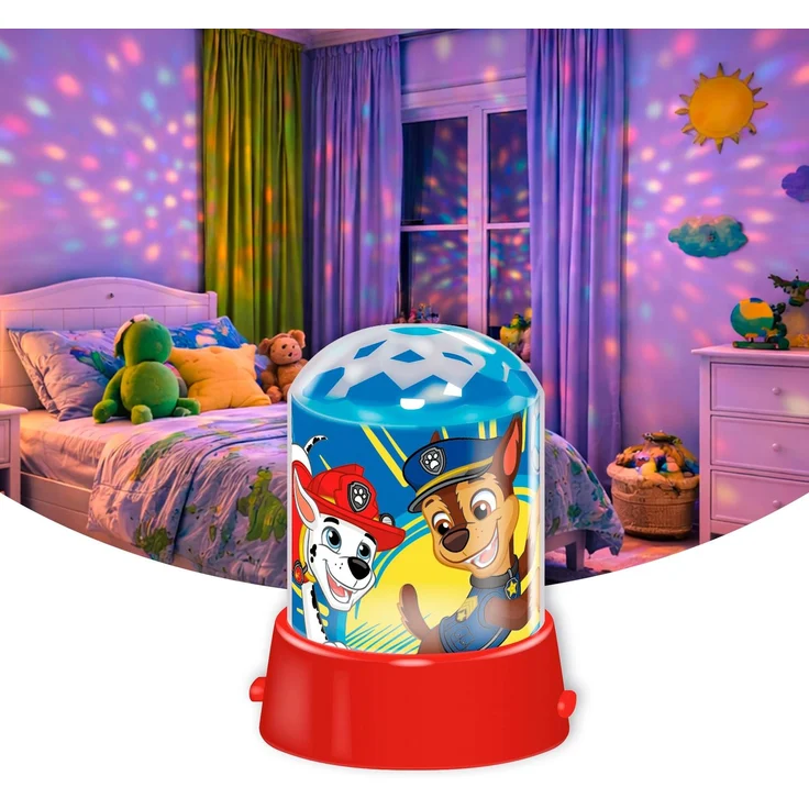 WONDEE Paw Patrol Nachtlicht Projektor für Baby und Kinder Jungen mit zwei Modi, Dauerlicht und Farblicht - Paw Patrol Geschenke fur Junguen und Babys von 1, 2, 3, 4, 5 Jahren, Taufgeschenke