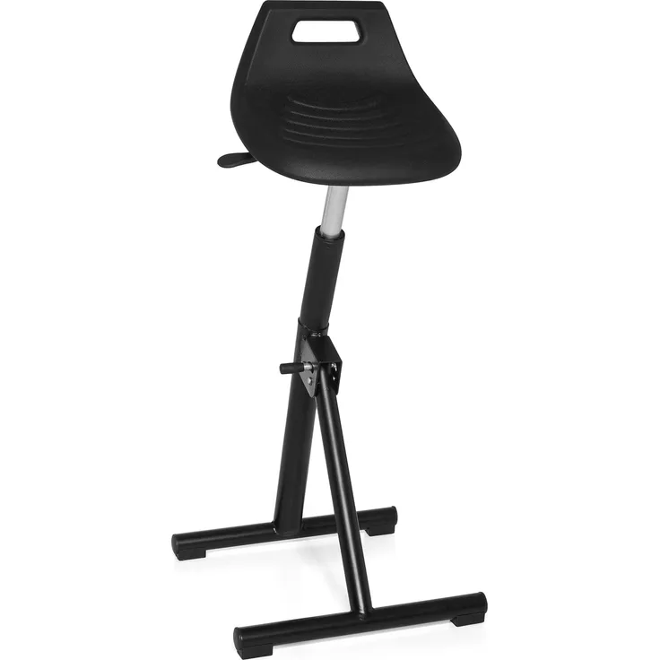 hjh OFFICE Arbeitsstuhl Arbeitshocker TOP WORK 31 Kunststoff Schwarz