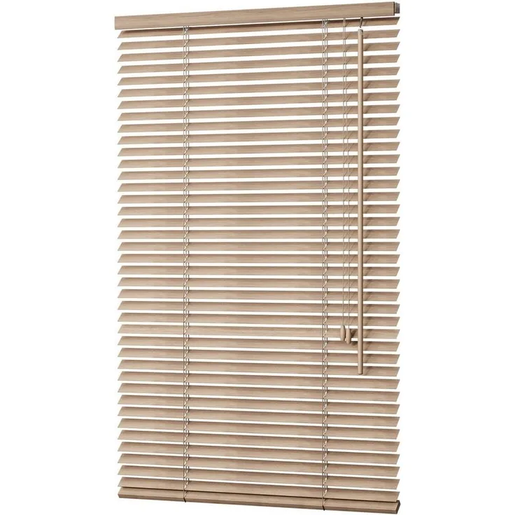 Sekey Jalousie Jalousie Klemmfix ohne Bohren Holzjalousie Holz Rollo Plissee Echtholz, Lamelle 35mm Montage mit Bohren oder ohne Bohren möglich für Fenster
