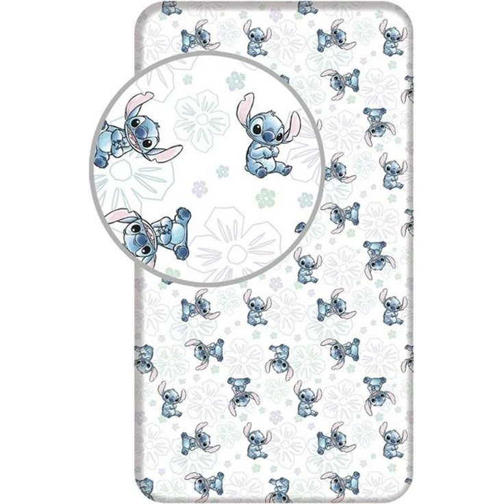 Lilo & Stitch Spannbetttuch aus Baumwolle – Spannbettlaken 90x200 cm für Kinder – Bild 3