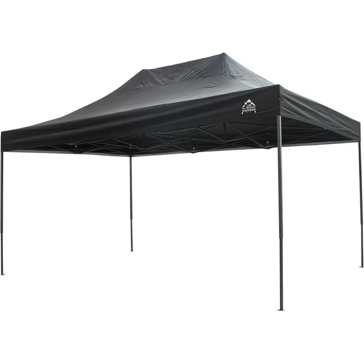 All Seasons Gazebos 3x4. 5m vollständig wasserdichtes Faltpavillon - Schwarz