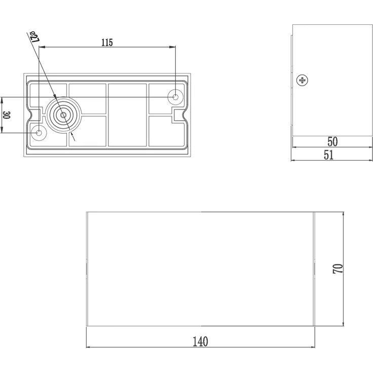 LED Außenwandleuchte 2er Set Up- & Down Light in Anthrazit – Bild 7