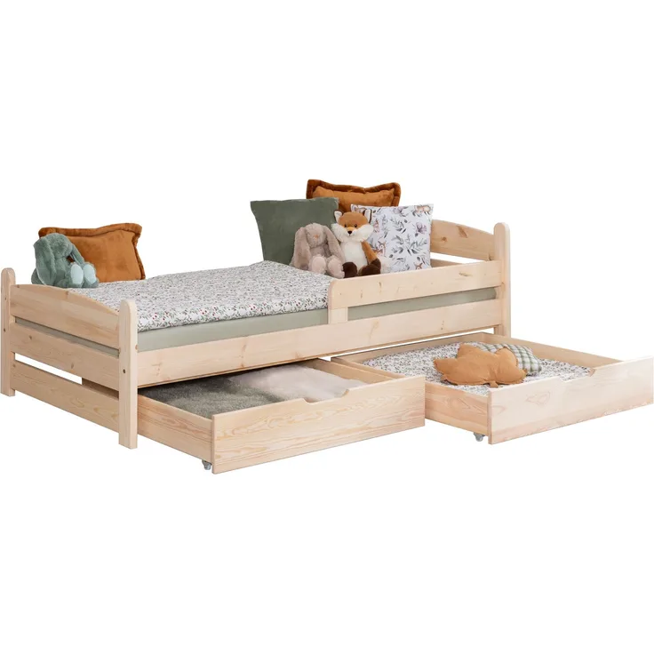 Kinderbett Einzelbett "Mello" 90x200 Kiefer massiv