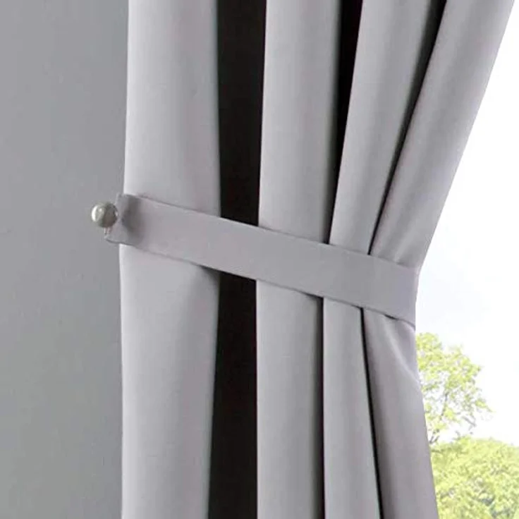 Gardinenbox Verdunkelungsvorhang (2 St), Ösen, verdunkelnd, Polyester, »NewYork« Thermo-Gardinen Blackout 201920600-2 – Bild 10