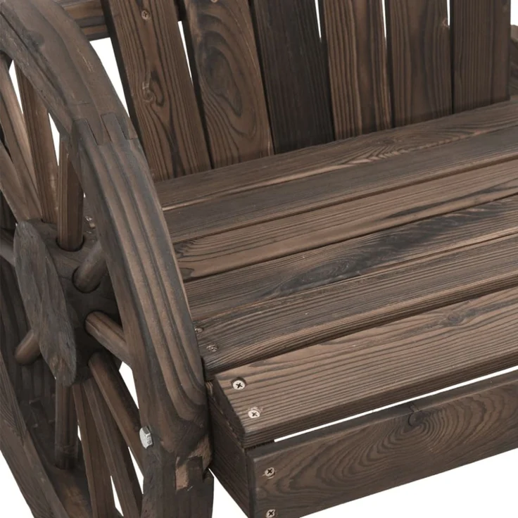 vidaXL Adirondack-Gartenstühle 2 Stk. Massivholz Tanne 365092 – Bild 3
