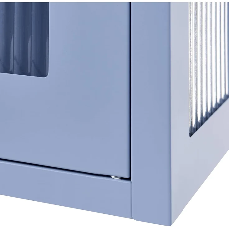 Wandschrank HARLYN 60 cm Metall Blau – Bild 8