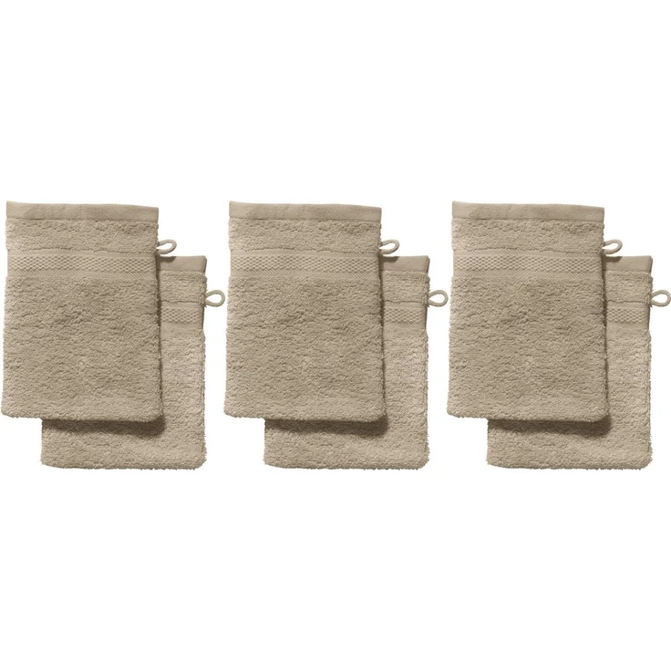 REDBEST Waschhandschuh Waschhandschuh "Chicago" 6er-Pack, Frottier (6-St), Walk-Frottier Uni – Bild 1