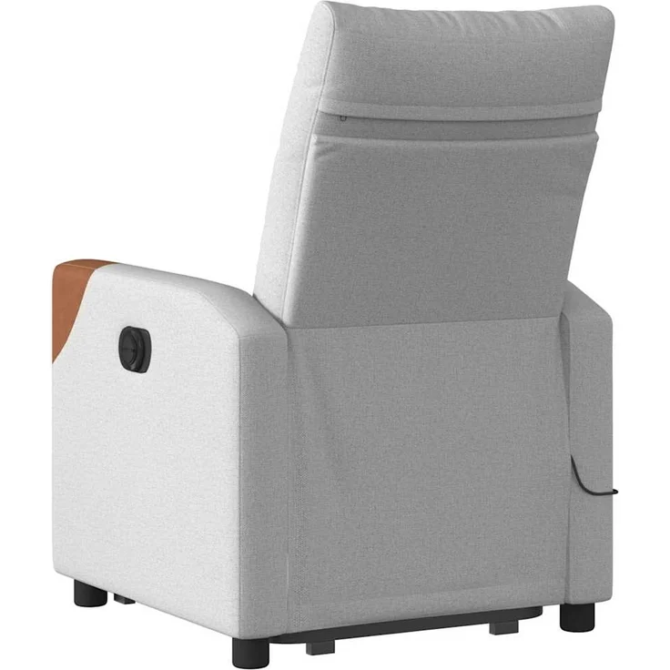 vidaXL Massagesessel mit Aufstehhilfe Elektrisch Wolkengrau Stoff 3324029 – Bild 6