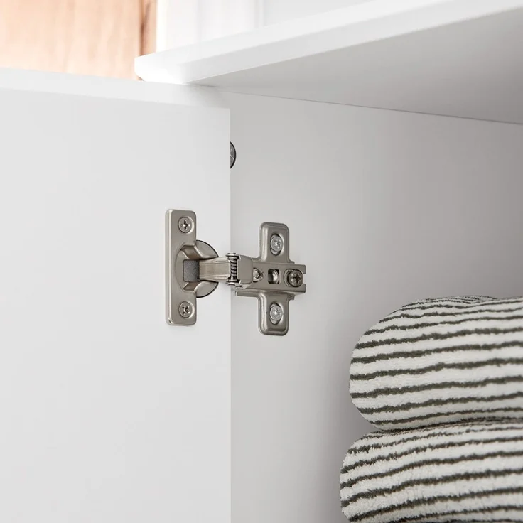 SoBuy BZR109-W Badezimmer-Hochschrank, MDF, Lackiert, Weiß, 40 x 172 x 35 cm – Bild 8