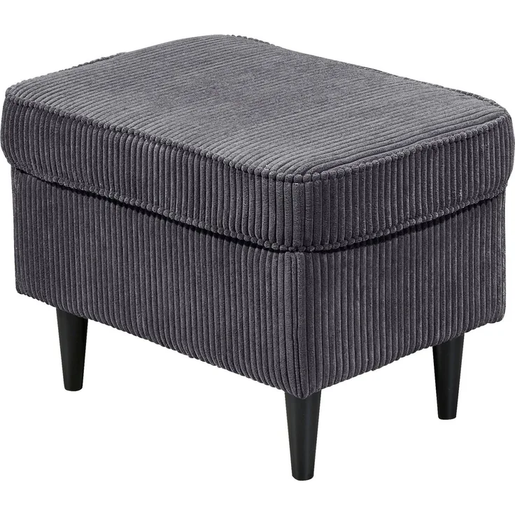 ED EXCITING DESIGN Hocker Oskar, mit Massivholzfüßen