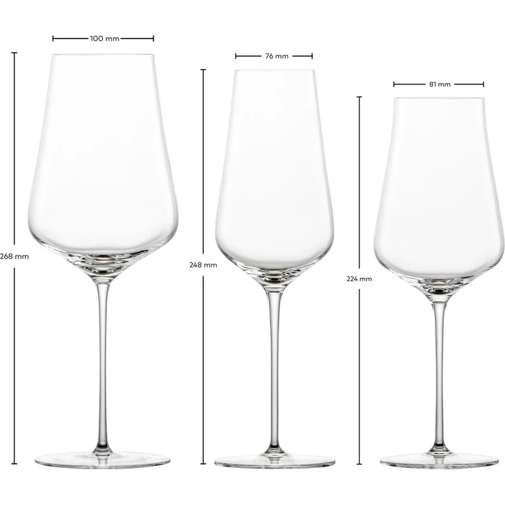 Zwiesel Glas DUO Bordeaux, Weißwein & Champagner Gläserset 6-tlg. – Bild 3