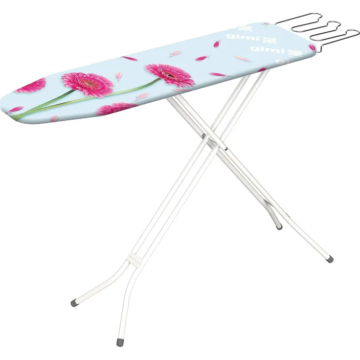 Gimi Junior Bügelbrett Bügeltisch Ironing Board 33 x 5 x 110 cm Baumwolle, für Dampfbügeleisen, Mehrfarbig