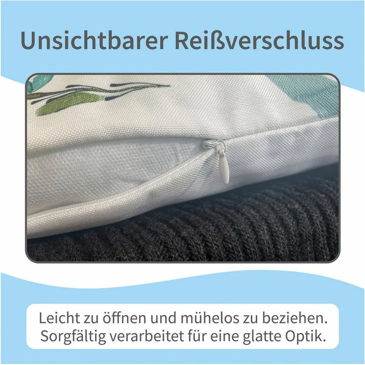 matches21 HOME & HOBBY Kissenbezüge 2er Misch-Set Kissenhüllen 45x45 cm Hirsch dunkelgrau als Winter-Deko, (2 Stück), Zierkissen-Bezüge für Sofa-Kissen, Couch-Kissen – Bild 3