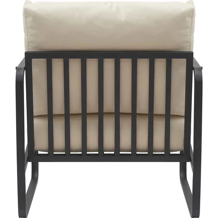 CLP Lounger Manea mit Metallgestell,creme Kunstleder – Bild 6