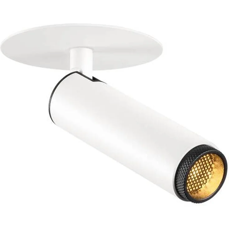 SLV GRIP! S, Deckeneinbauleuchte, PHASE, 3000 K, 29°, IP20, zylindrisch, weiß / schwarz - Downlights
