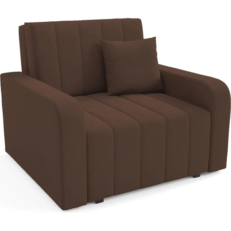 Sofasessel BOSTON I mit Ziernähten, 1-Sitzer Schlafsofa, Jugendsofa mit Schlaffunktion, ausziehbare Couch mit Bettkasten - Kronos 06, 85 x 97 x 105 cm – Bild 2