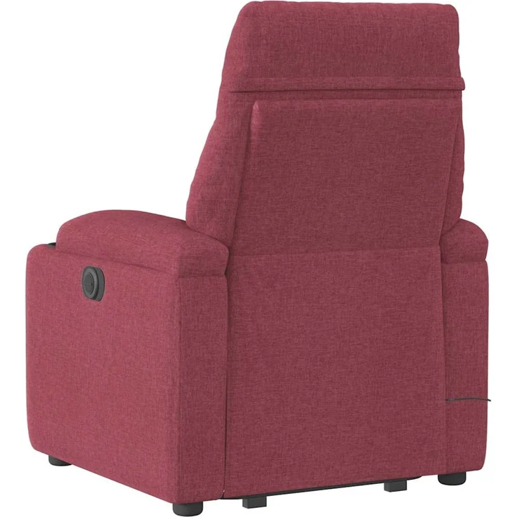 vidaXL Massagesessel mit Aufstehhilfe Weinrot Stoff 3303045 – Bild 7