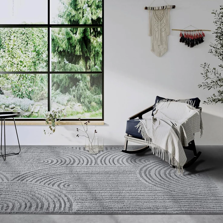 ELLE DECORATION Designteppich Chappe, rechteckig, Höhe: 18 mm, Shaggy, Läufer, flauschig, weich, Langflor, modern, Hoch Tief Effekt – Bild 1