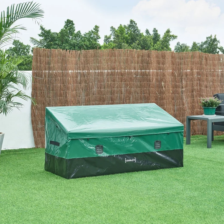 Aufbewahrungsbox Alanno 155x64x75cm Grün/Schwarz [casa. pro] – Bild 2