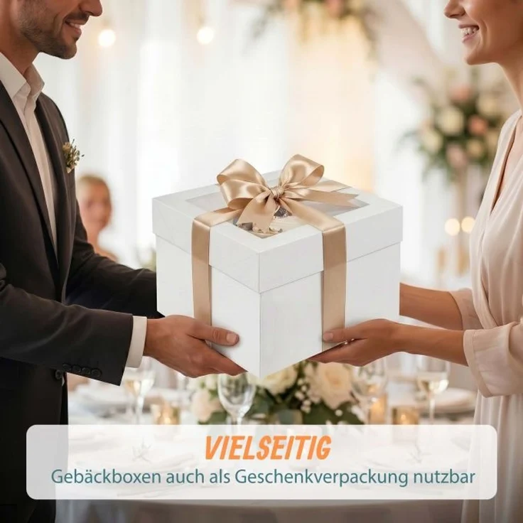 Relaxdays Tortenbox Set Sichtfenster & Cakeboards – Bild 3