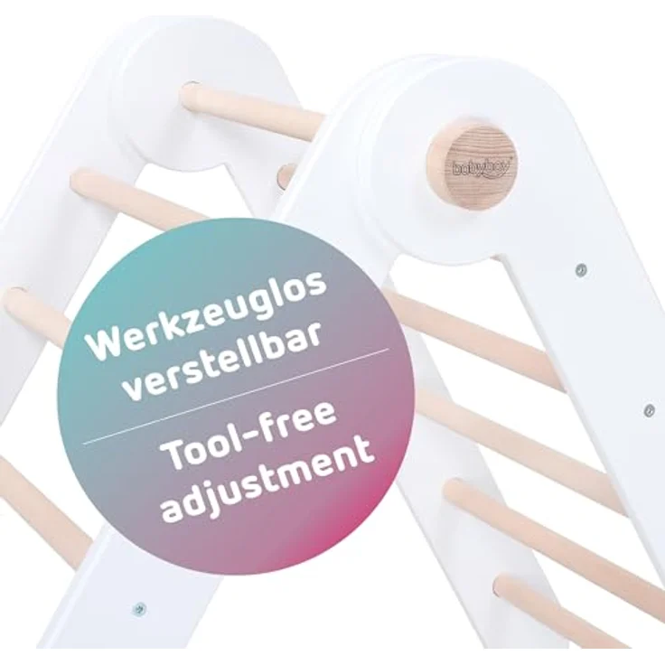 babybay Kletterdreieck Littlefoot weiß lackiert – Bild 6