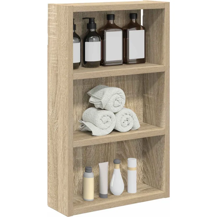 vidaXL Badezimmer-Wandschrank mit Regal Sonoma-Eiche 30 x 10 x 50 cm 889313 – Bild 3