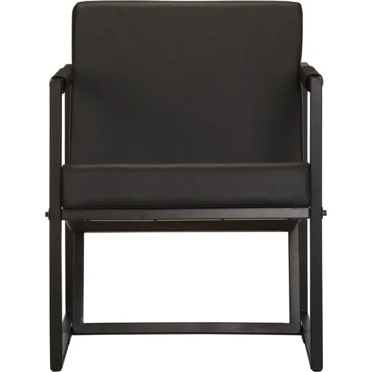vidaXL Sessel Schwarz Echtleder [247801]