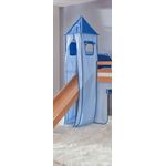 Turm für Etagenbett und Hochbett Blau/Delfin